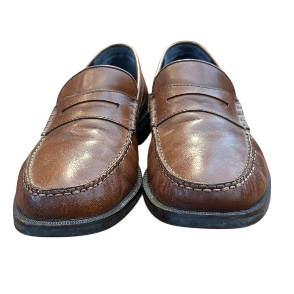 Cole Haan Pinch Maine Classic Penny Loafer Brown Leather Slip-On Prep Shoe 7.5M